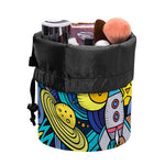Abstract Cartoon Galaxy Space Print Drawstring Makeup Bag