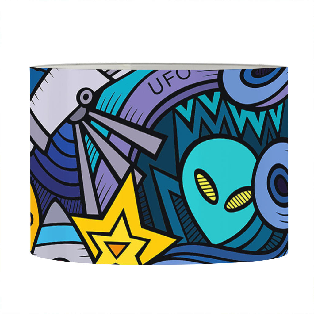 Abstract Cartoon Galaxy Space Print Drum Lamp Shade