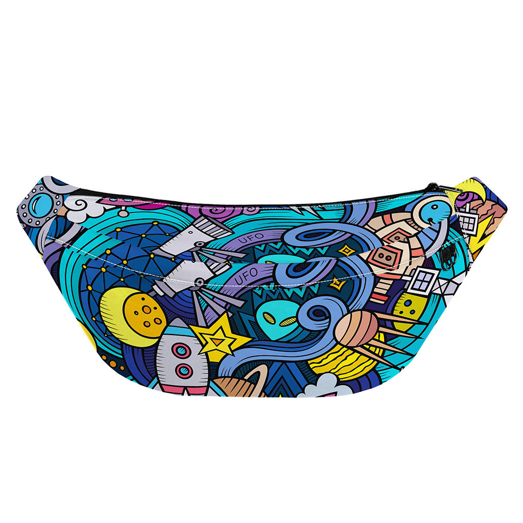 Abstract Cartoon Galaxy Space Print Fanny Pack