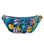 Abstract Cartoon Galaxy Space Print Fanny Pack