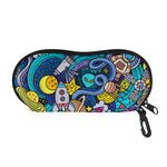 Abstract Cartoon Galaxy Space Print Glasses Case