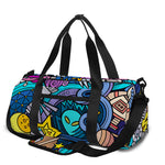 Abstract Cartoon Galaxy Space Print Gym Bag