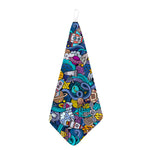 Abstract Cartoon Galaxy Space Print Hand Towel