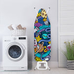 Abstract Cartoon Galaxy Space Print Ironing Board Cover