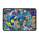 Abstract Cartoon Galaxy Space Print Kitchen Mat
