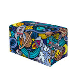 Abstract Cartoon Galaxy Space Print Leather Tissue Box Cover