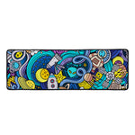 Abstract Cartoon Galaxy Space Print Long Kitchen Mat
