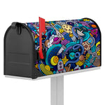 Abstract Cartoon Galaxy Space Print Mailbox Cover