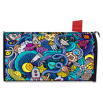 Abstract Cartoon Galaxy Space Print Mailbox Cover