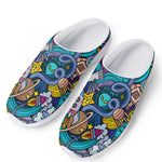 Abstract Cartoon Galaxy Space Print Mesh Casual Shoes