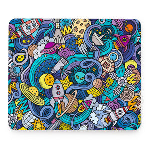 Abstract Cartoon Galaxy Space Print Mouse Pad