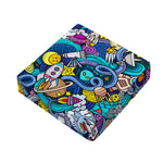Abstract Cartoon Galaxy Space Print Outdoor Seat Cushion Cover