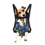 Abstract Cartoon Galaxy Space Print Pet Carrier Backpack