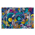 Abstract Cartoon Galaxy Space Print Placemat