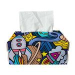 Abstract Cartoon Galaxy Space Print Rectangle Tissue Box Cover