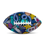 Abstract Cartoon Galaxy Space Print Rugby Ball