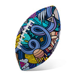 Abstract Cartoon Galaxy Space Print Rugby Ball