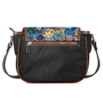 Abstract Cartoon Galaxy Space Print Saddle Bag