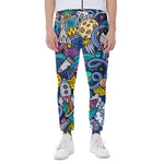 Abstract Cartoon Galaxy Space Print Scuba Joggers