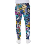 Abstract Cartoon Galaxy Space Print Scuba Joggers