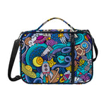 Abstract Cartoon Galaxy Space Print Shoulder Strap Bible Bag