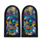 Abstract Cartoon Galaxy Space Print Skillet Handle Cover