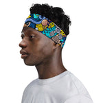 Abstract Cartoon Galaxy Space Print Sports Headband