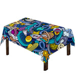 Abstract Cartoon Galaxy Space Print Tablecloth