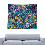 Abstract Cartoon Galaxy Space Print Tapestry