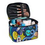 Abstract Cartoon Galaxy Space Print Travel Makeup Bag