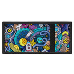 Abstract Cartoon Galaxy Space Print Trifold Wallet