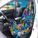 Abstract Cartoon Galaxy Space Print Waterproof Car Seat Cover