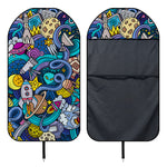Abstract Cartoon Galaxy Space Print Waterproof Car Seat Cover
