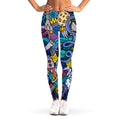 Abstract Cartoon Galaxy Space Print Women's Leggings