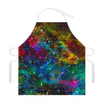 Abstract Colorful Galaxy Space Print Adjustable Apron