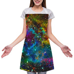 Abstract Colorful Galaxy Space Print Adjustable Apron