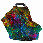 Abstract Colorful Galaxy Space Print Baby Seat Cover