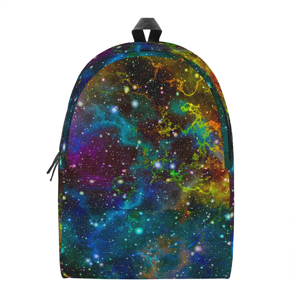 Abstract Colorful Galaxy Space Print Backpack