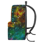 Abstract Colorful Galaxy Space Print Backpack
