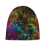 Abstract Colorful Galaxy Space Print Beanie