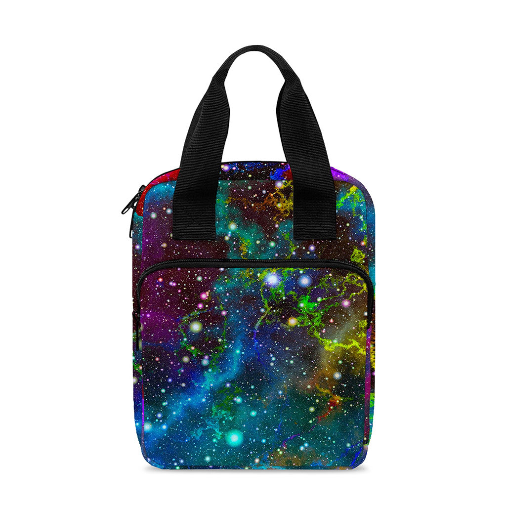 Abstract Colorful Galaxy Space Print Bible Tote Bag