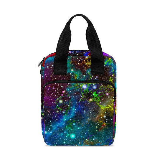 Abstract Colorful Galaxy Space Print Bible Tote Bag