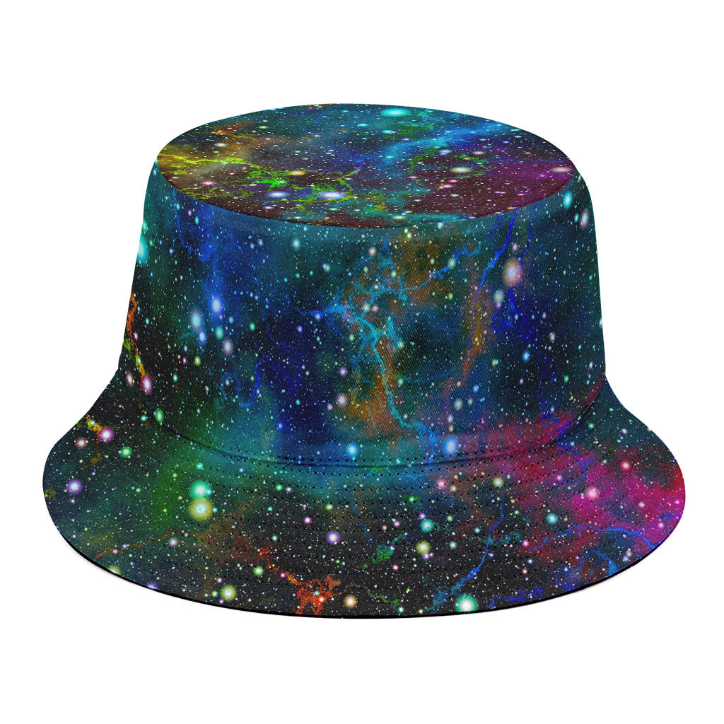 Abstract Colorful Galaxy Space Print Bucket Hat