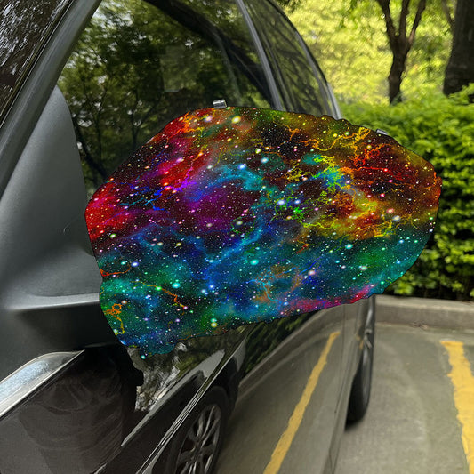 Abstract Colorful Galaxy Space Print Car Side Mirror Covers