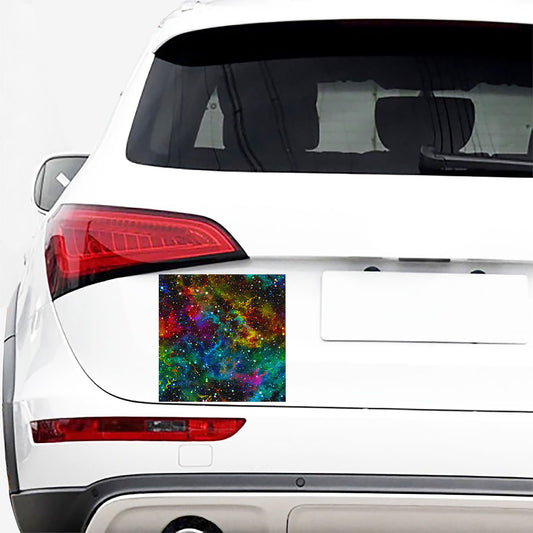 Abstract Colorful Galaxy Space Print Car Sticker