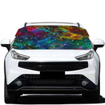 Abstract Colorful Galaxy Space Print Car Windshield Snow Cover