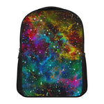 Abstract Colorful Galaxy Space Print Casual Backpack