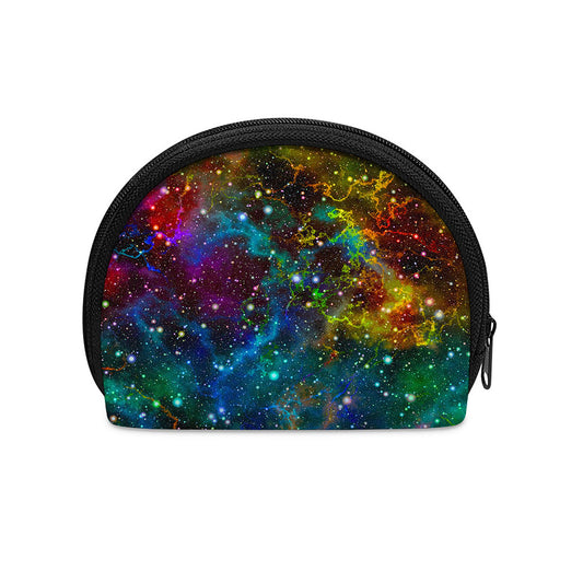 Abstract Colorful Galaxy Space Print Coin Purse