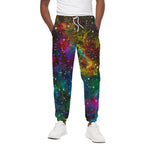 Abstract Colorful Galaxy Space Print Cotton Pants