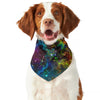 Abstract Colorful Galaxy Space Print Dog Bandana